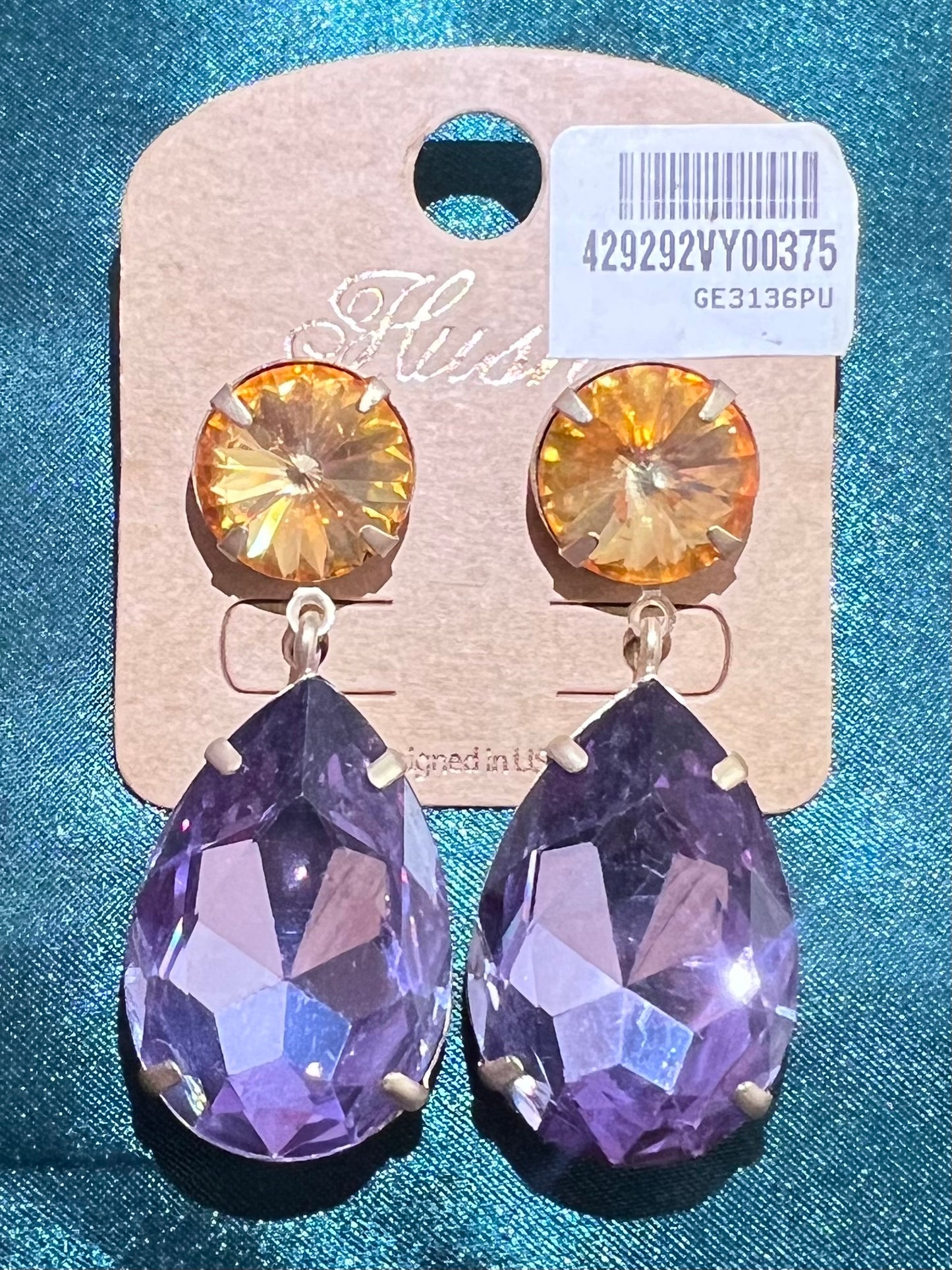 Little’s Multi Color Teardrop Earrings