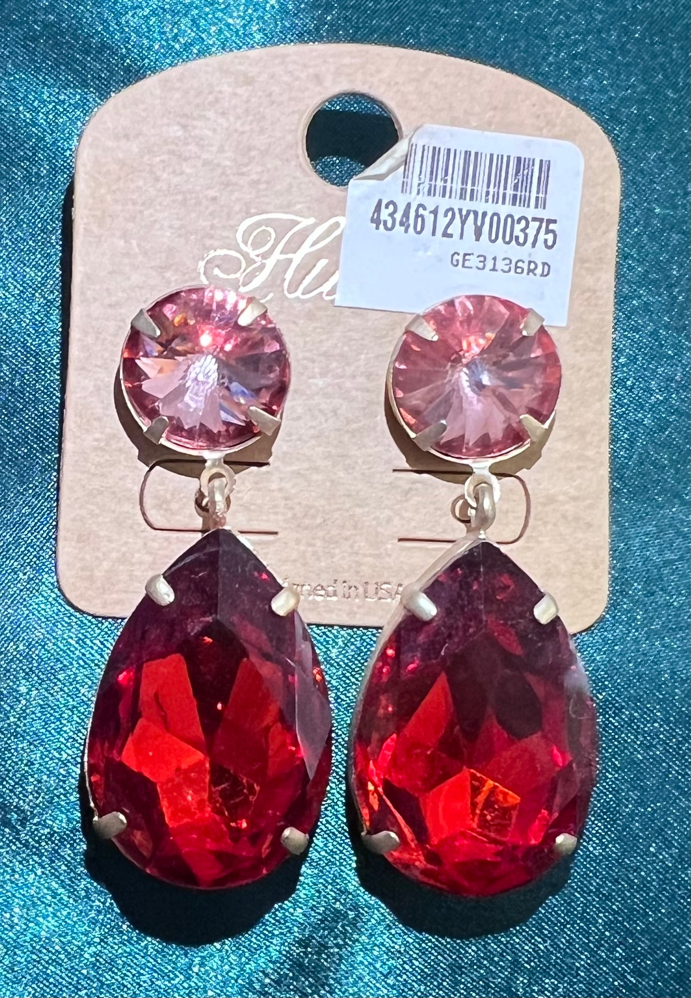 Little’s Multi Color Teardrop Earrings