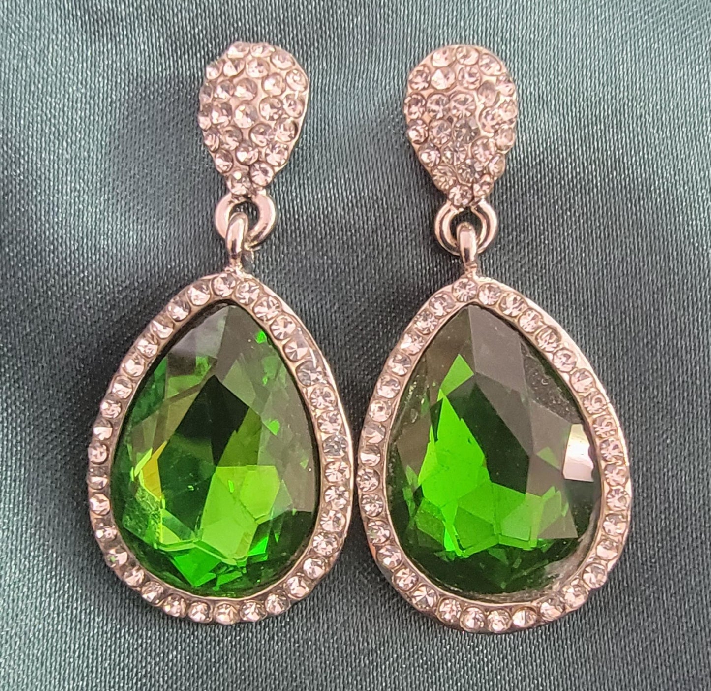 Little’s Teardrop Rhinestone Earrings