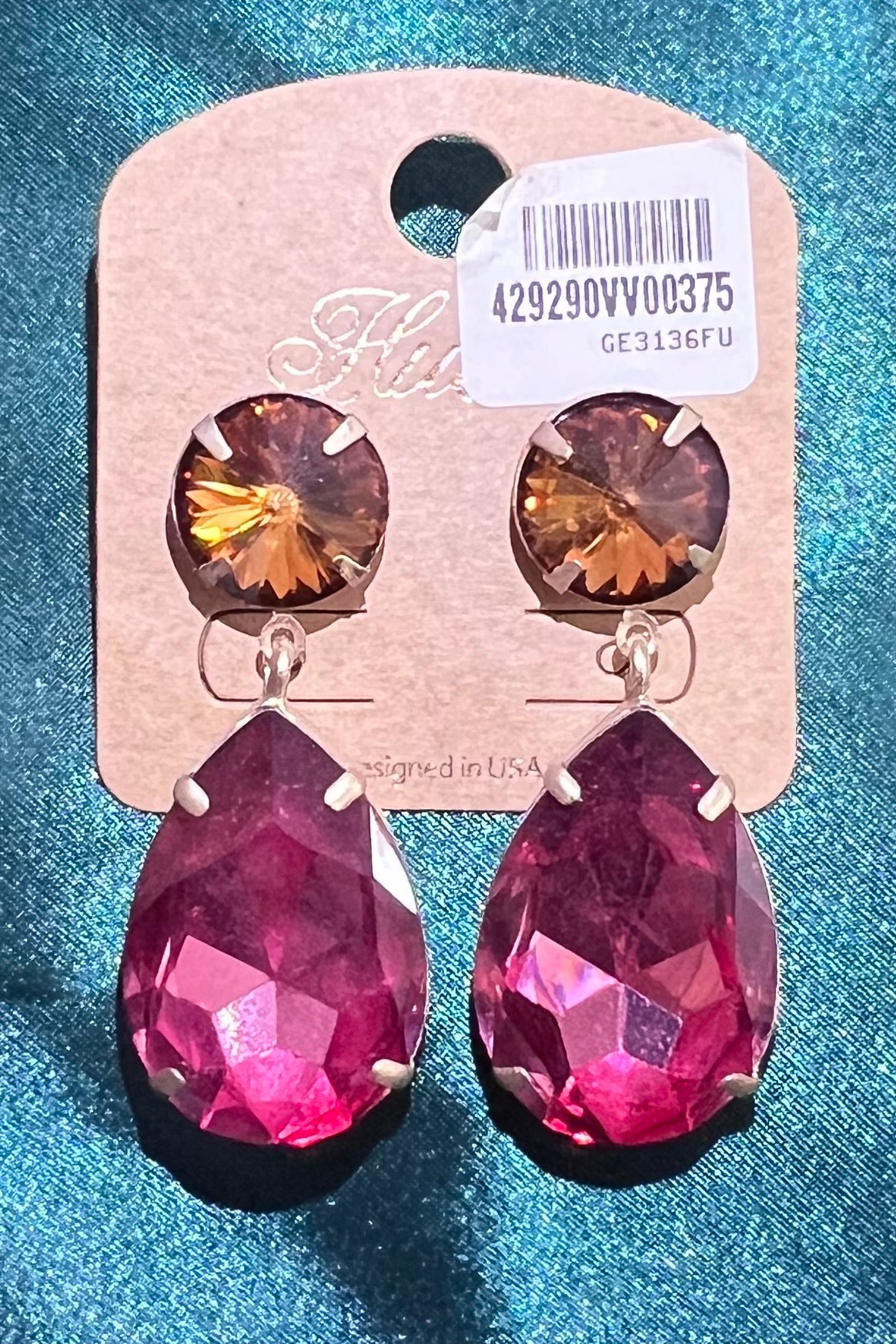 Little’s Multi Color Teardrop Earrings